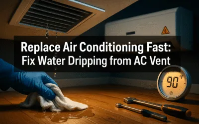 Replace Air Conditioning Fast Fix Water Dripping from AC Vent